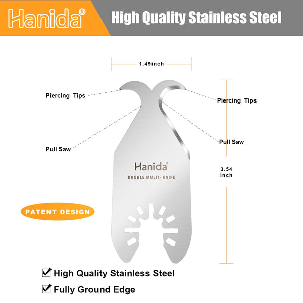 Hanida 3 Pcs Oscillating Saw Blades