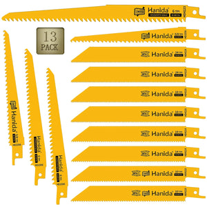 13 Pack Wood Reciprocating Saw Blades